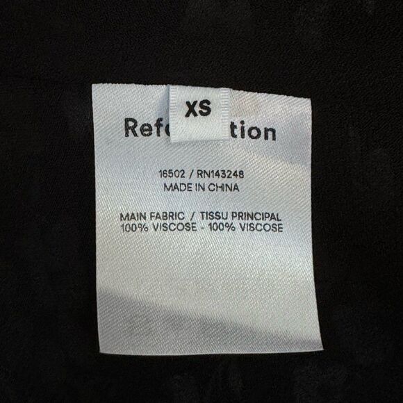 NWT Reformation Zoe Wrap Dress in Elaine Size XS - Picture 8 of 10